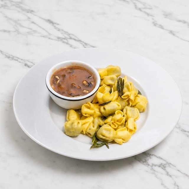 Mushroom & Cheese Sacchetti.